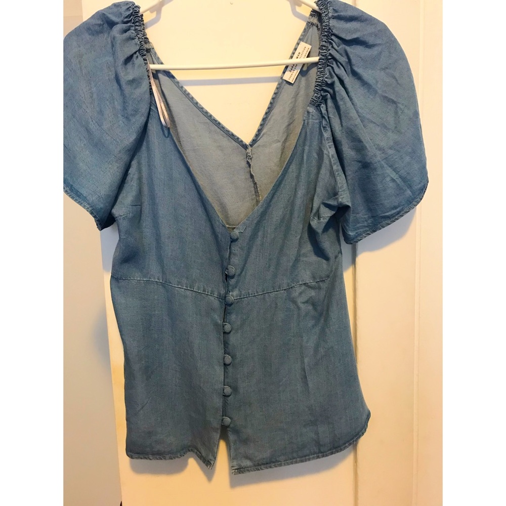 Zara Chambray Button Down